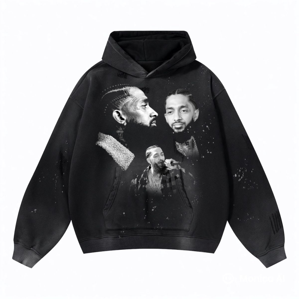 NIPSEY HUSSLE FACES HOODIE