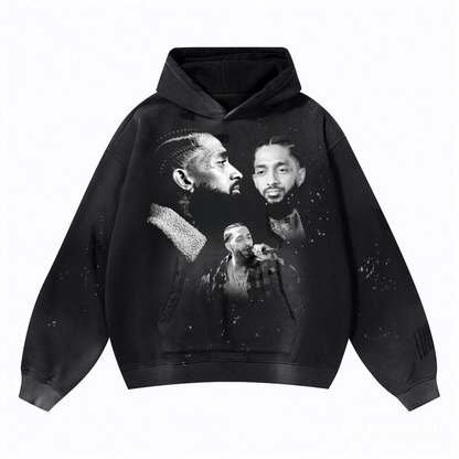 NIPSEY HUSSLE FACES HOODIE