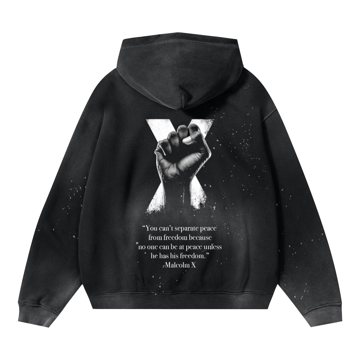 Malcom X Faces hoodie