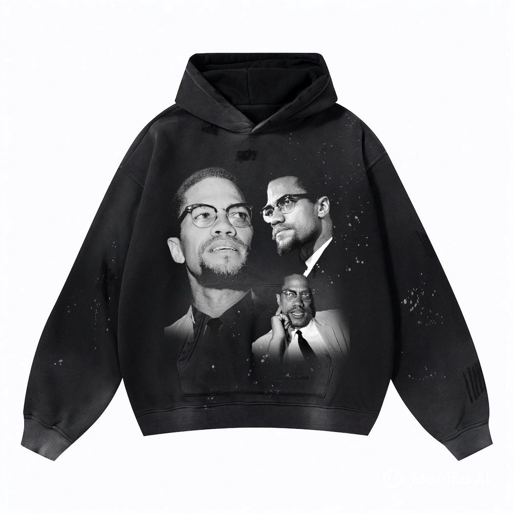 Malcom X Faces hoodie
