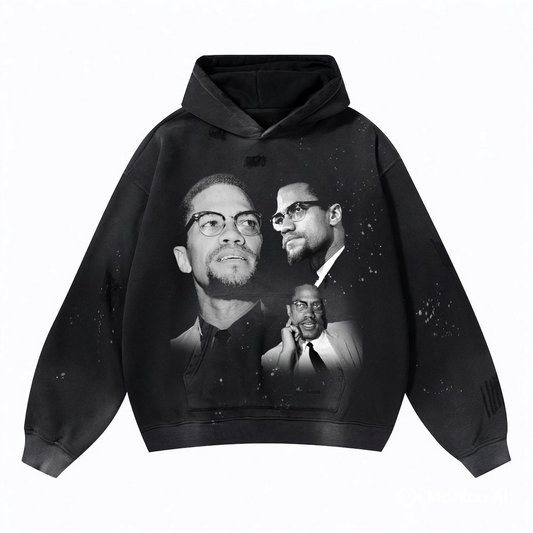 Malcom X Faces hoodie