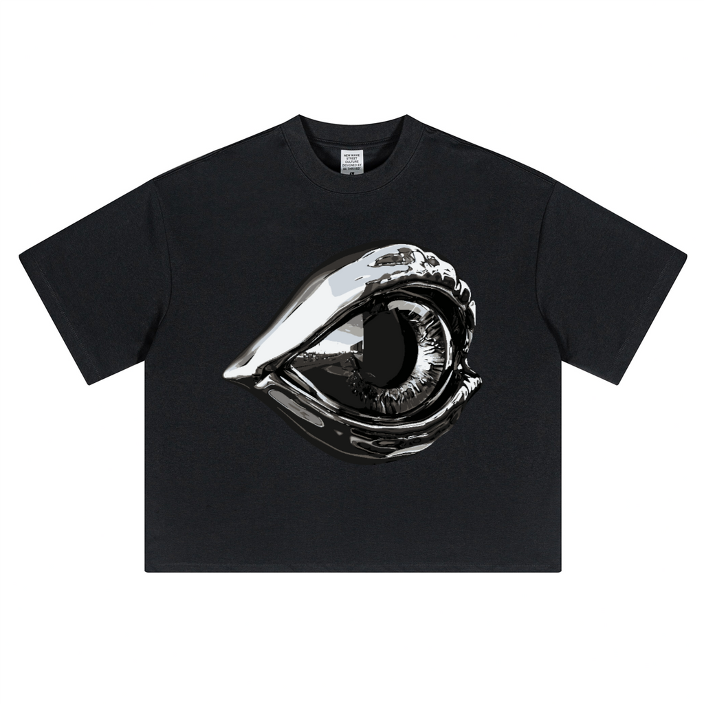 Unisex Heavyweight Short-Sleeved Oversized Cropped T-Shirt(280GSM)