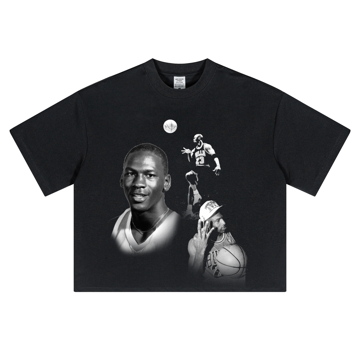 MICHEAL JORDAN FACES CROPPED TEE
