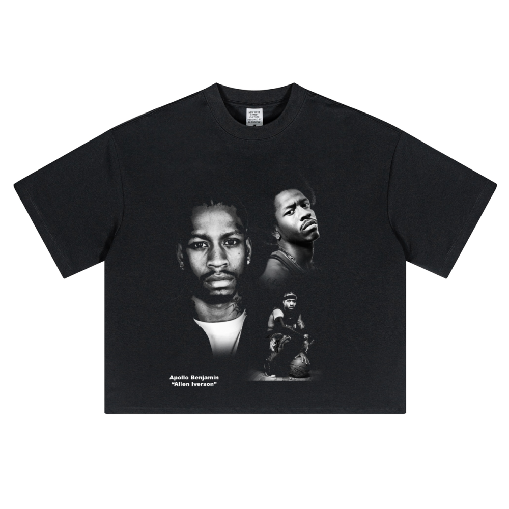 ALLEN IVERSON FACES CROPPED TEE