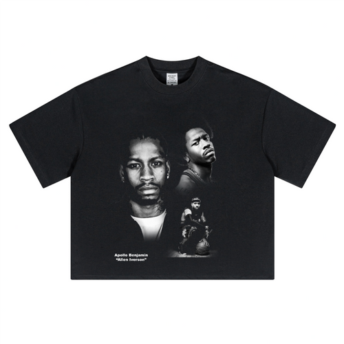 ALLEN IVERSON FACES CROPPED TEE