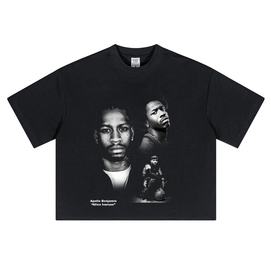 ALLEN IVERSON FACES CROPPED TEE