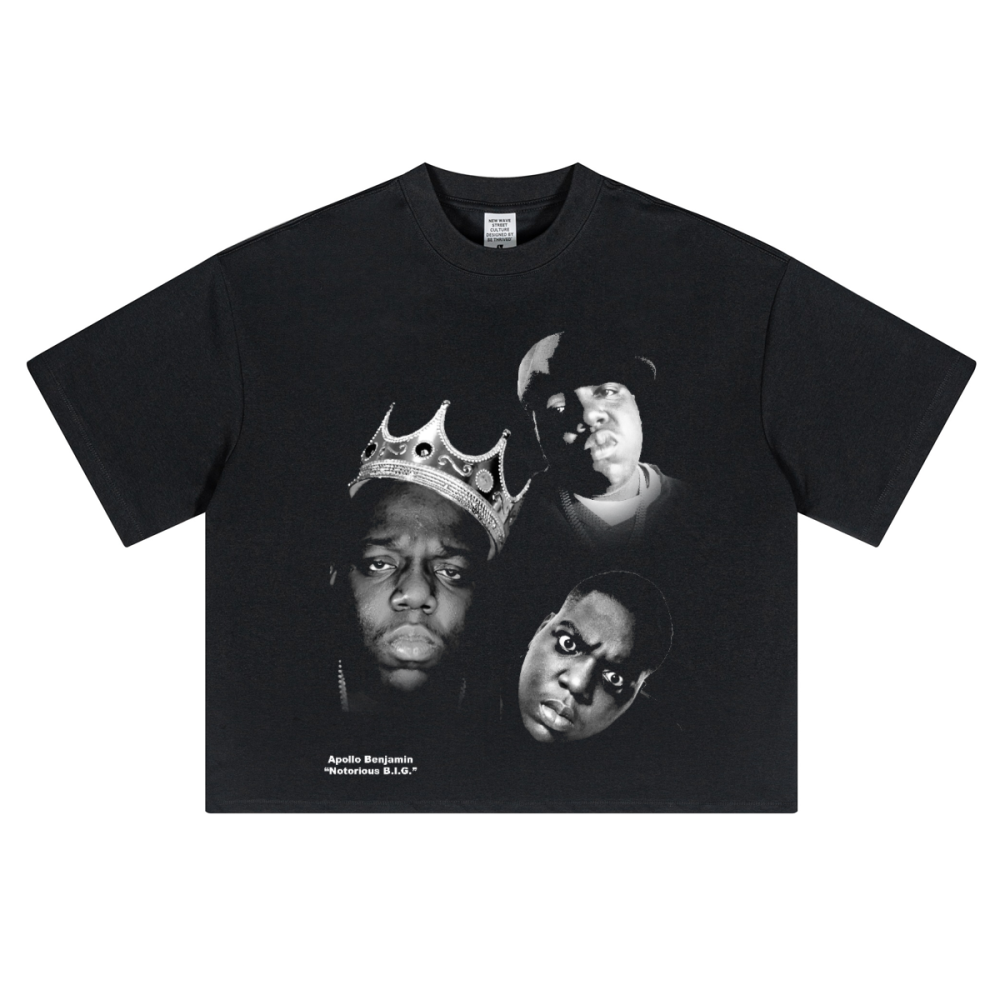 BIG FACES TEE OVERSIZED CROPPED