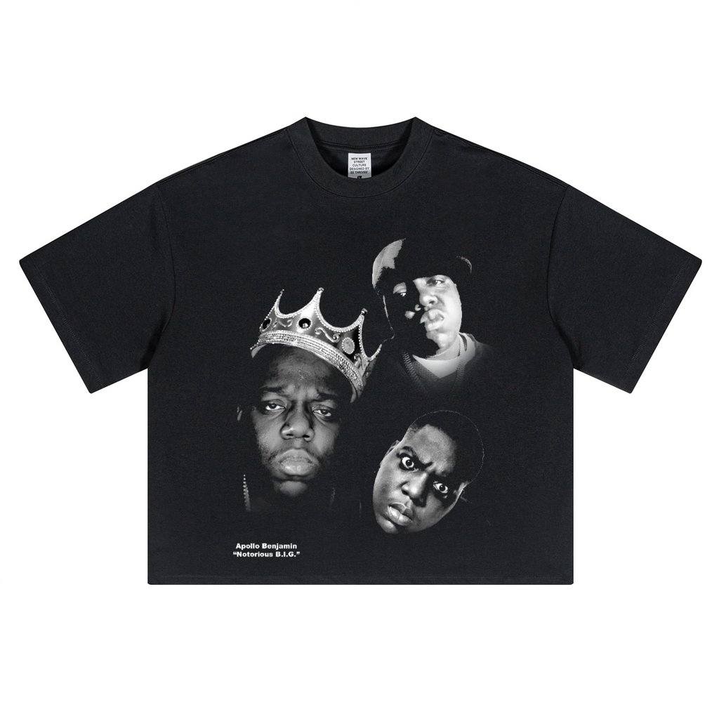 BIG FACES TEE OVERSIZED CROPPED