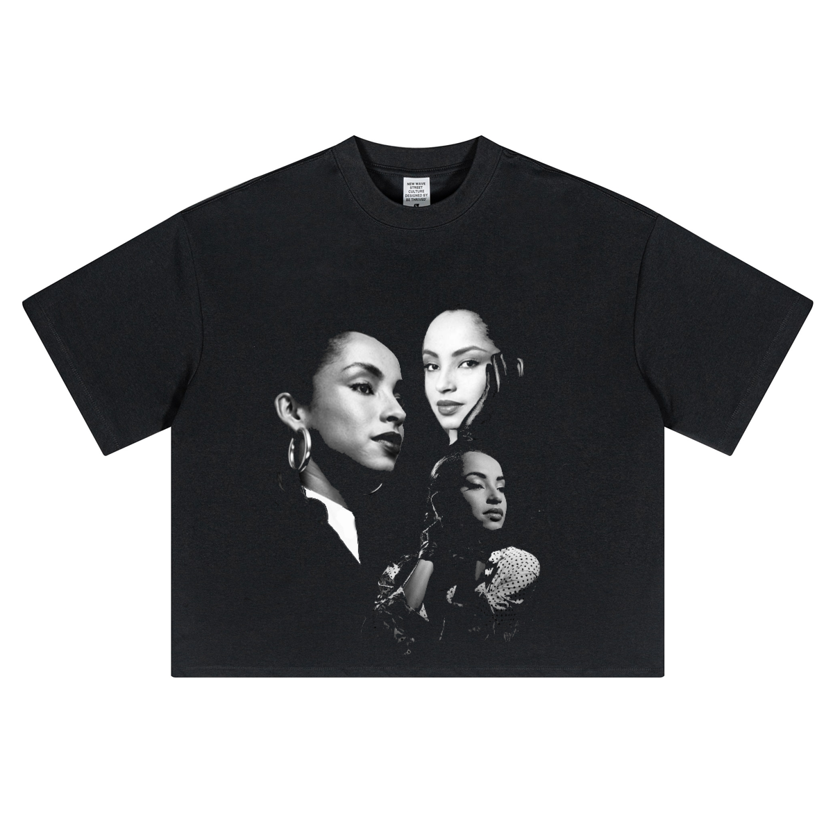 SADE FACES TEE OVERSIZED CROPPED